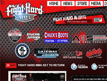 Tablet Screenshot of fighthardmma.com